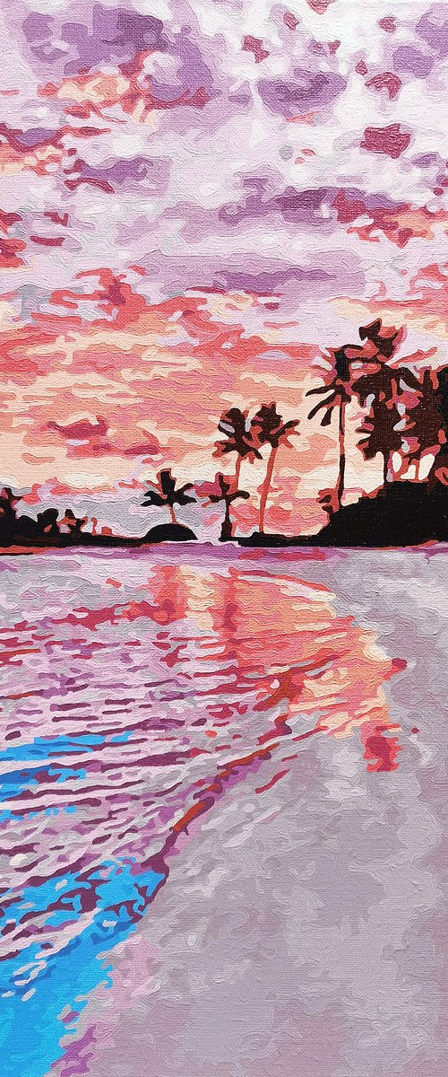 Coral and lilac sunset by BAST