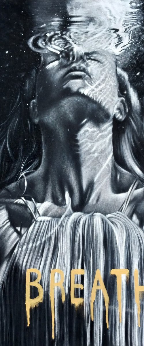 Breath(Acrylic Painting) by Burcu Akarcay