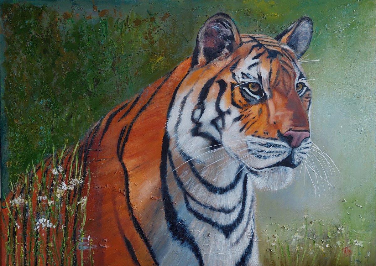 Something unknow. Tigr. Wild Animal by Ira Whittaker