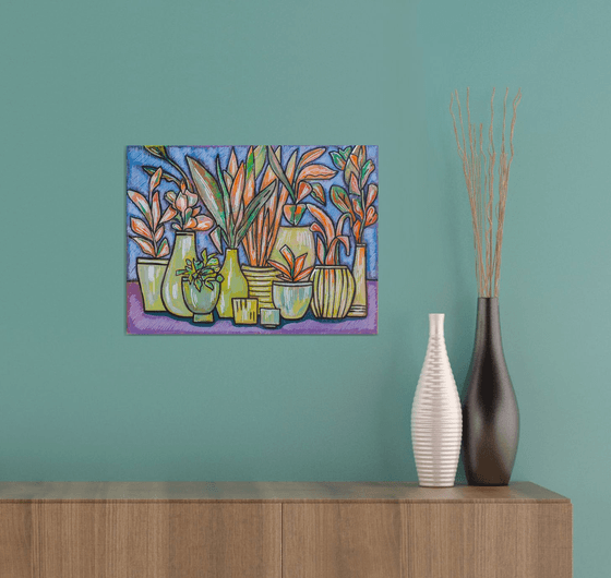 Home Plants in Vase