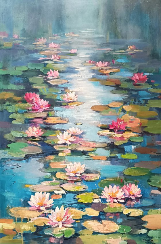 Lilies on the pond.