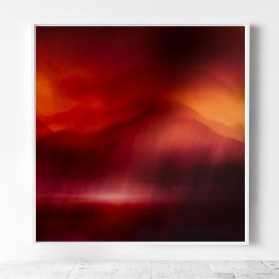 Red Cuillin, Isle of Skye  - Extra large red and orange canvas