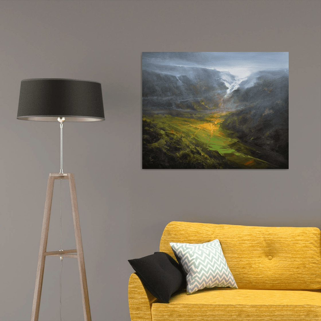 Agartha - Valley of Hope - 3a Oil painting by Ivan Grozdanovski | Artfinder