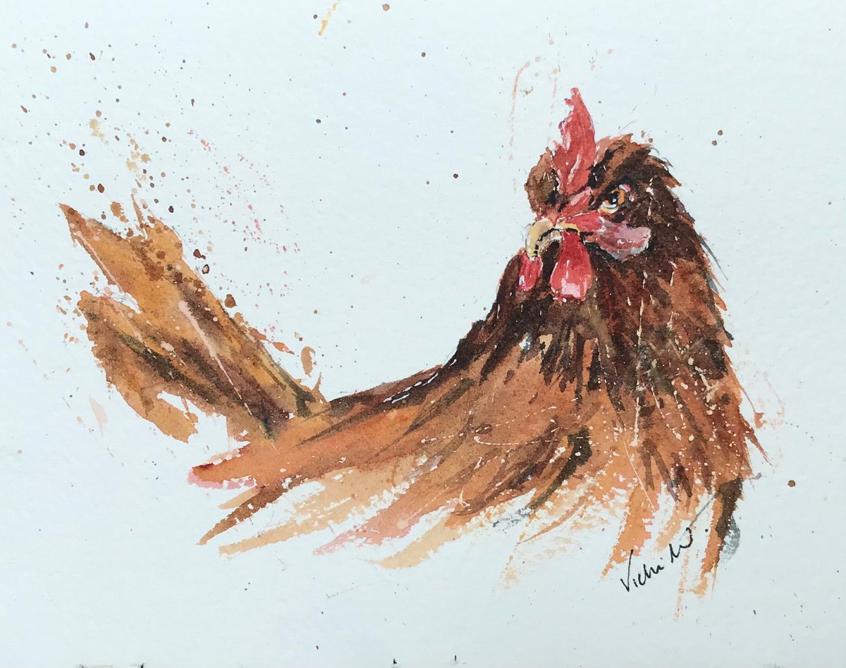 Brown Hen by Vicki Washbourne