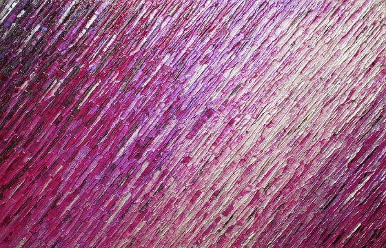 Iridescent pink silver beaded white knife texture