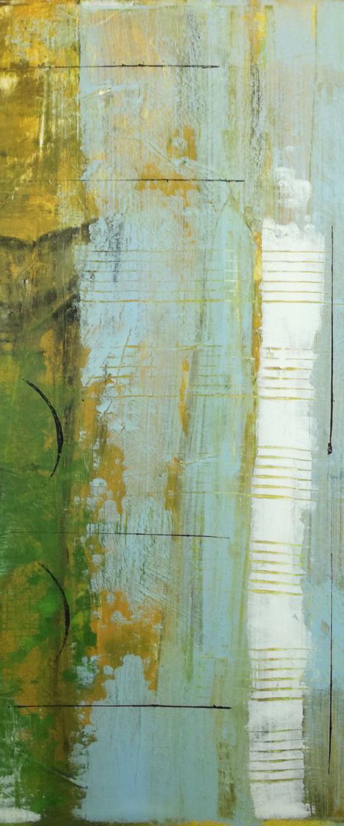 abstract-painting-canvas-forest- size 60x80 cm by Sauro Bos