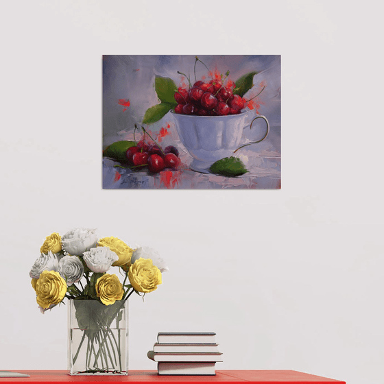 "Still life with cherries"