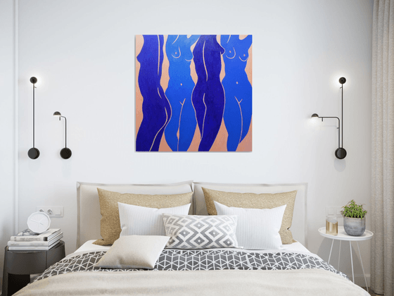 FOUR BLUE NUDES DANCE