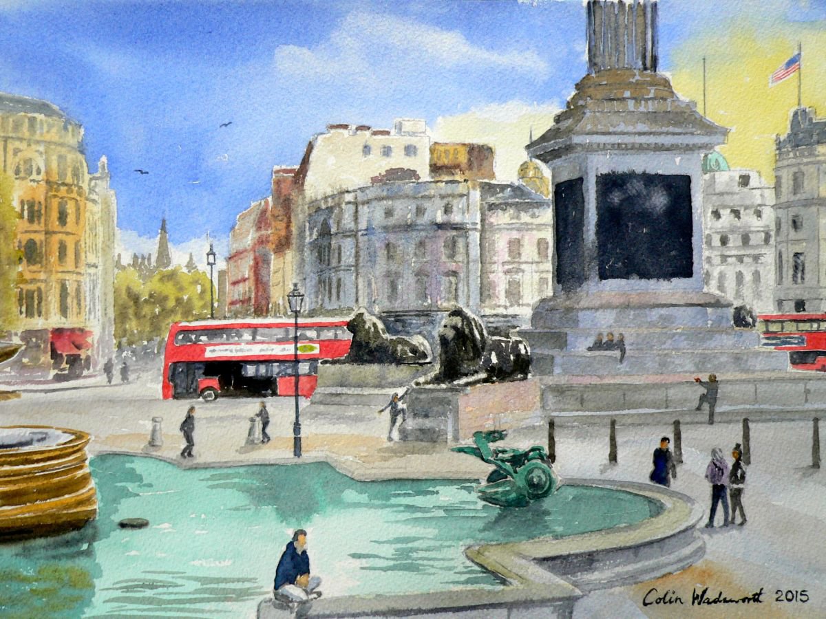 Trafalgar Square, London by Colin Wadsworth Artfinder
