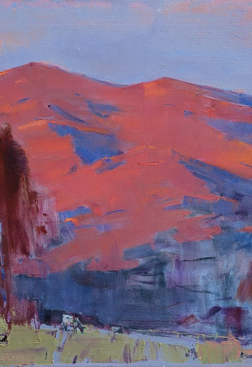Magic of evening peaks by Helen Shukina