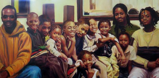 Commission Protrait of Lisa's Children and Relative