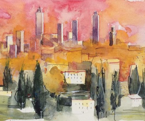 Tuscan landscape - San Gimignano by Alessandro Andreuccetti