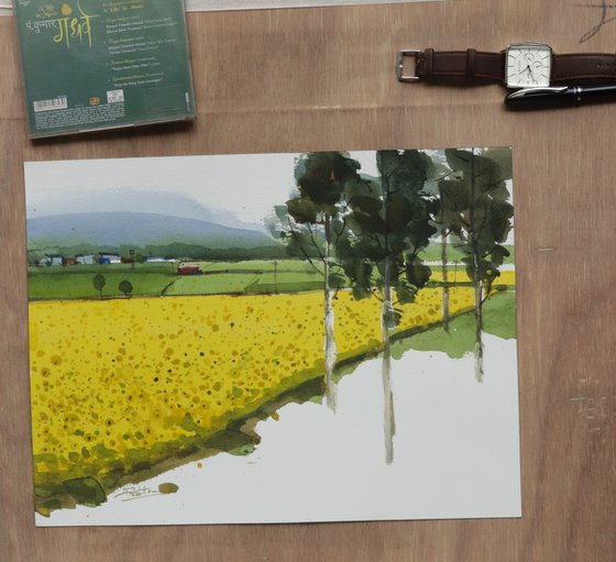 Yellow green composition 7