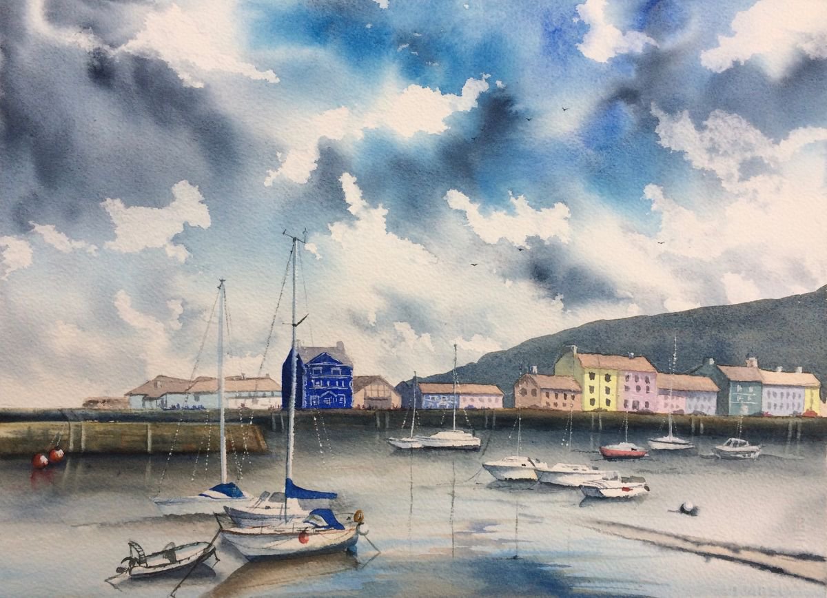 Aberaeron harbour by Silvie Wright