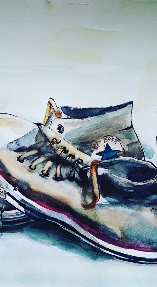 My Daughter's Converse by Oxana Raduga