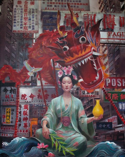 Guan Yin and the Dragon by Angel London