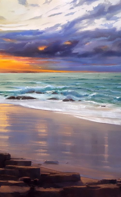 ESPEJO SALADO VI. LARGE PAINTING 120x81 by Rafael Carrascal