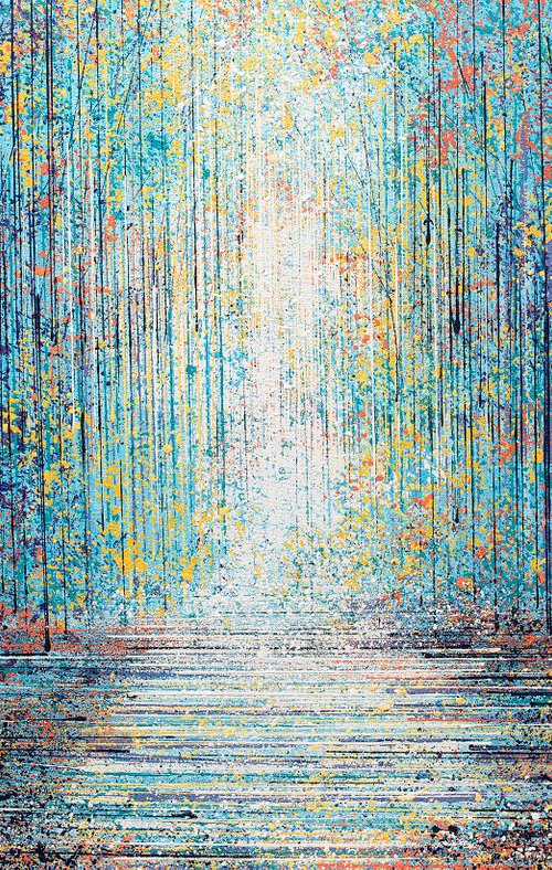 Forest Trees At Twilight by Marc Todd