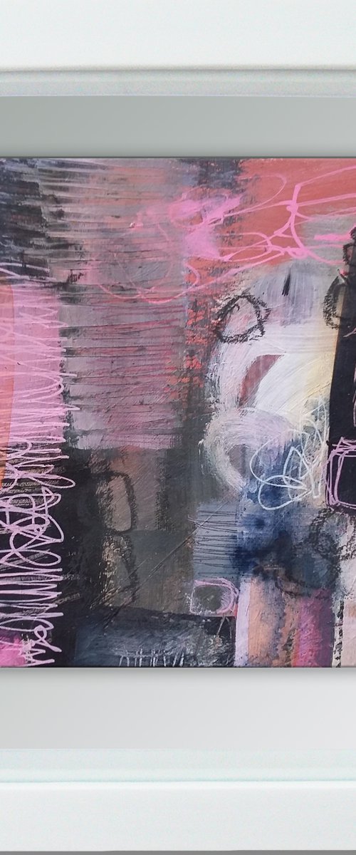 Framed ready to hang original abstract  - Feedback #3 by Carolynne Coulson