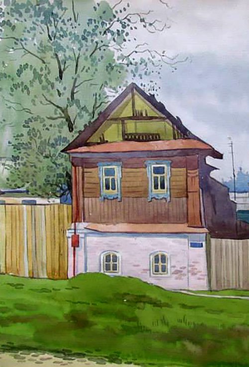 Old house in the village by Valeriy Savenets-1