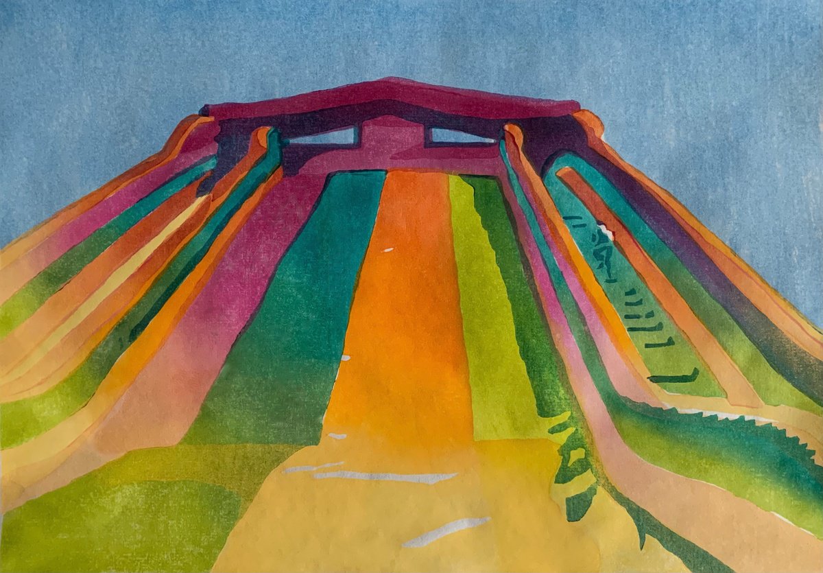 Graphic Limited Edition Print , Mega Slide By Sarah Ann Mitchell, 13 X 9, Artwork For Sale On Artfinder