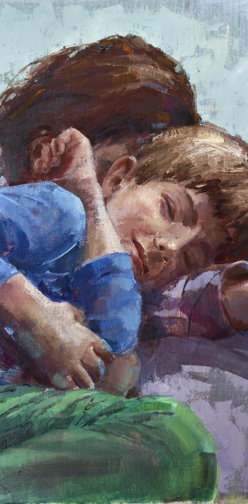 Portrait of a hug by Olha Laptieva