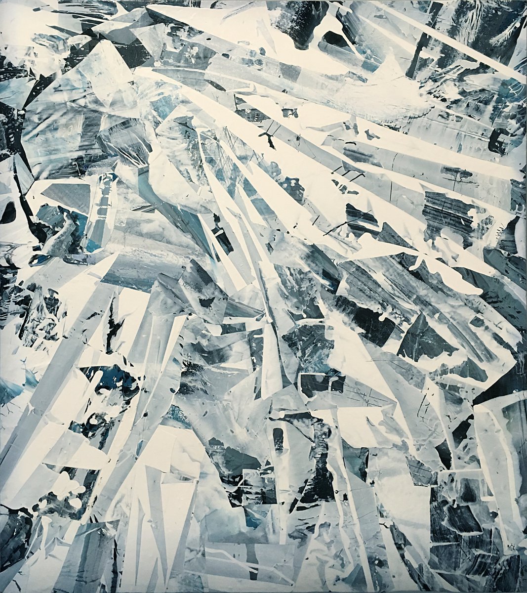 Organic Abstract Acrylic Painting By Steve Pennisi, 44 X 50", Photographing Memories, Original Artwork