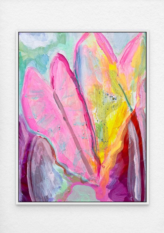 'Two Alocasia Leaves'