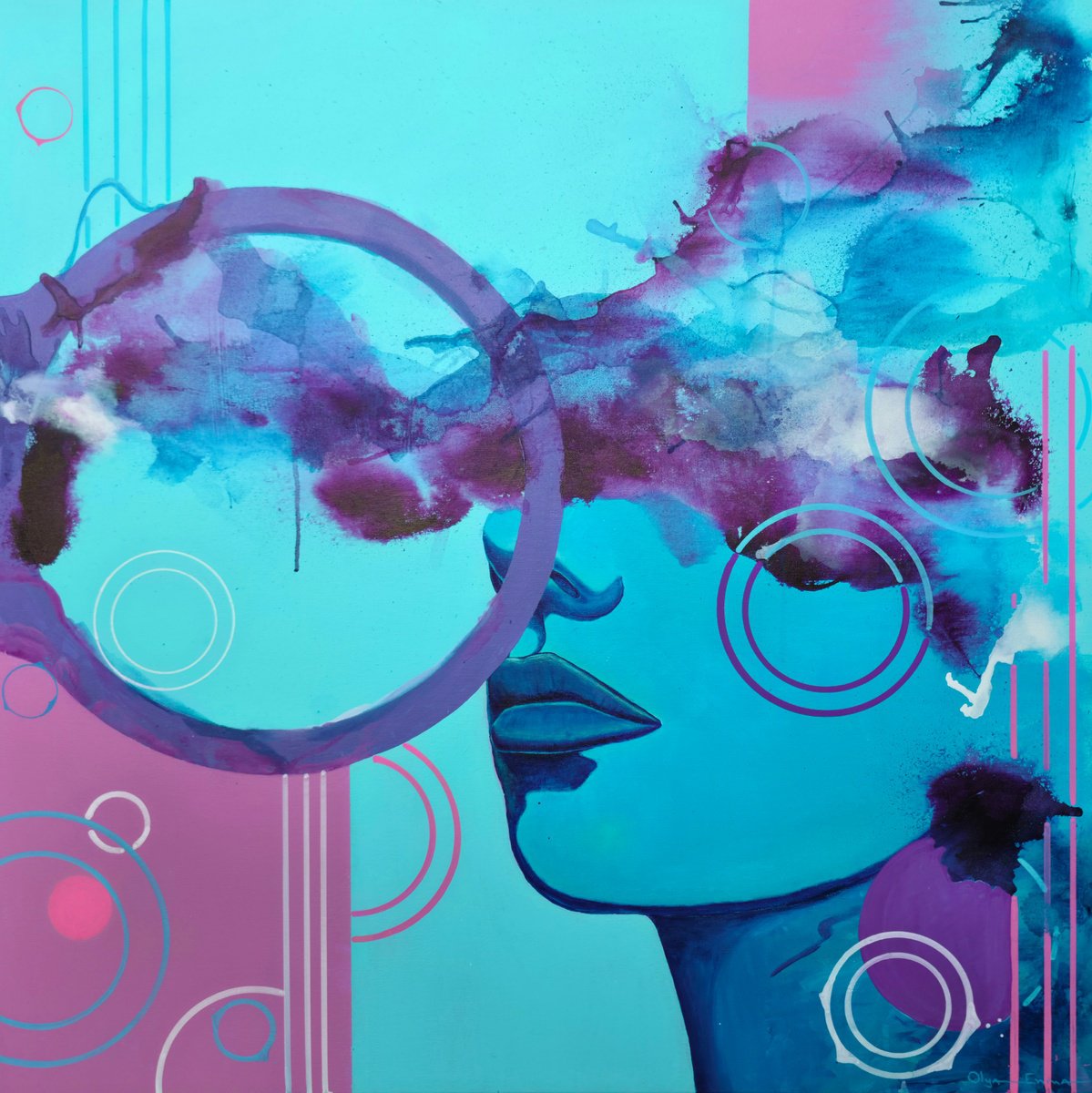  Can You Hear The Silence? By Olya Enina, 35 X 35, Artwork For Sale On Artfinder