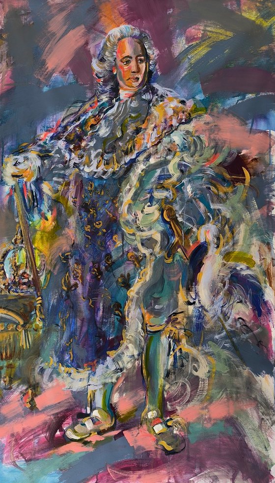 Louis XV in a Storm of Silk