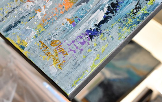 Colors of Hope - Large Abstract Painting, Colorful Contemporary Wall Art Canvas