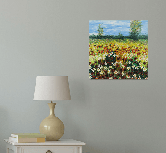 Colored meadow