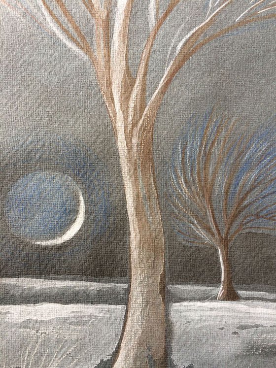 Winter - Woman as tree