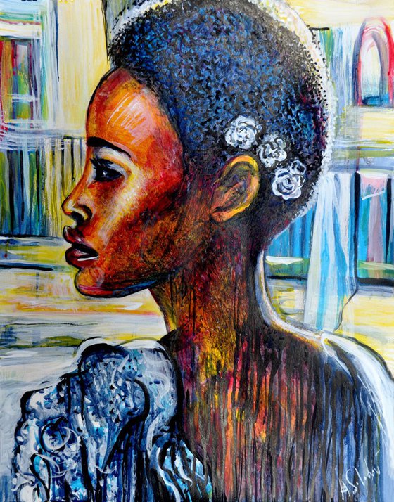 African Girl from Lisbon in Profile