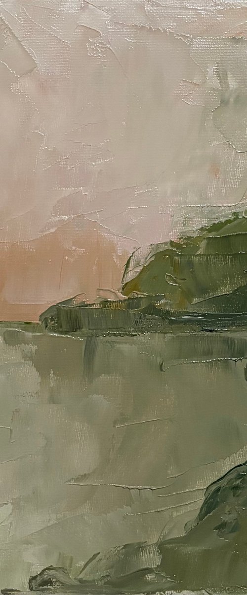 Quiet abstract sunset by Daniela Nocito