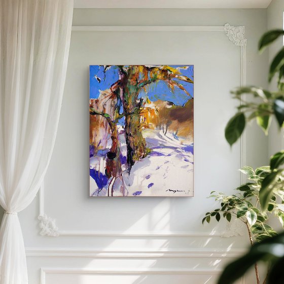 Sunny winter landscape