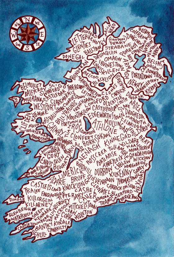 Ireland Word Map (MINI)