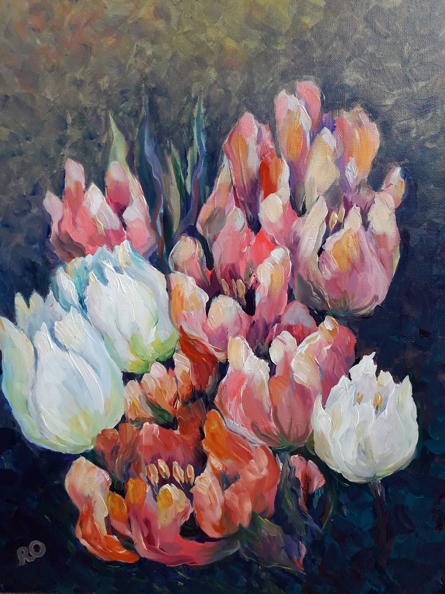  Bouquet By Olga Rokhmanyuk | Roartus, 16 X 20, Artwork For Sale On Artfinder