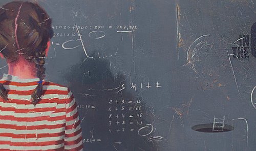 AT SCHOOL V by Tomasa  Martin