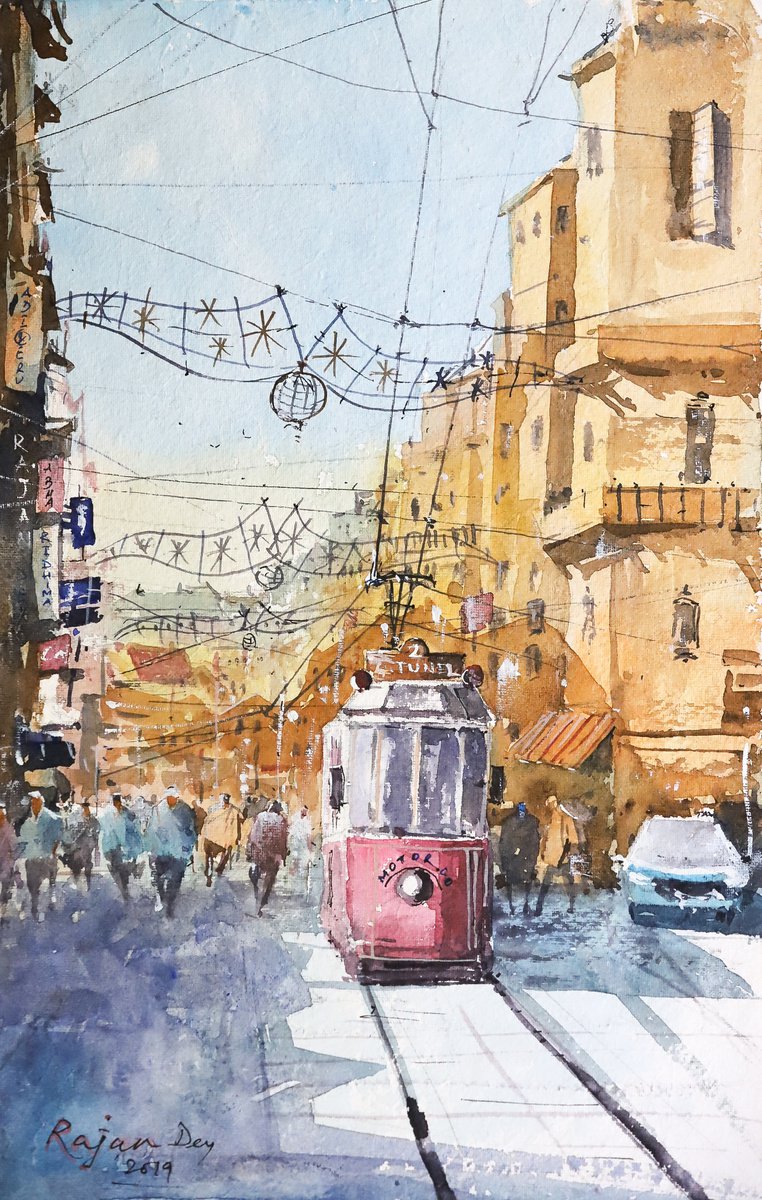 Istanbul Tram by RAJAN DEY