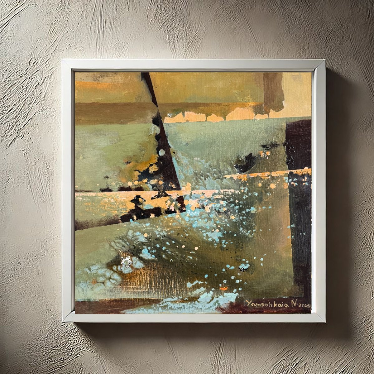 Natalia Yampolskaia | Original Oil Painting | Glimmers Of The Autumn World 4 | 30 X 30Cm | Artwork For Sale On Artfinder