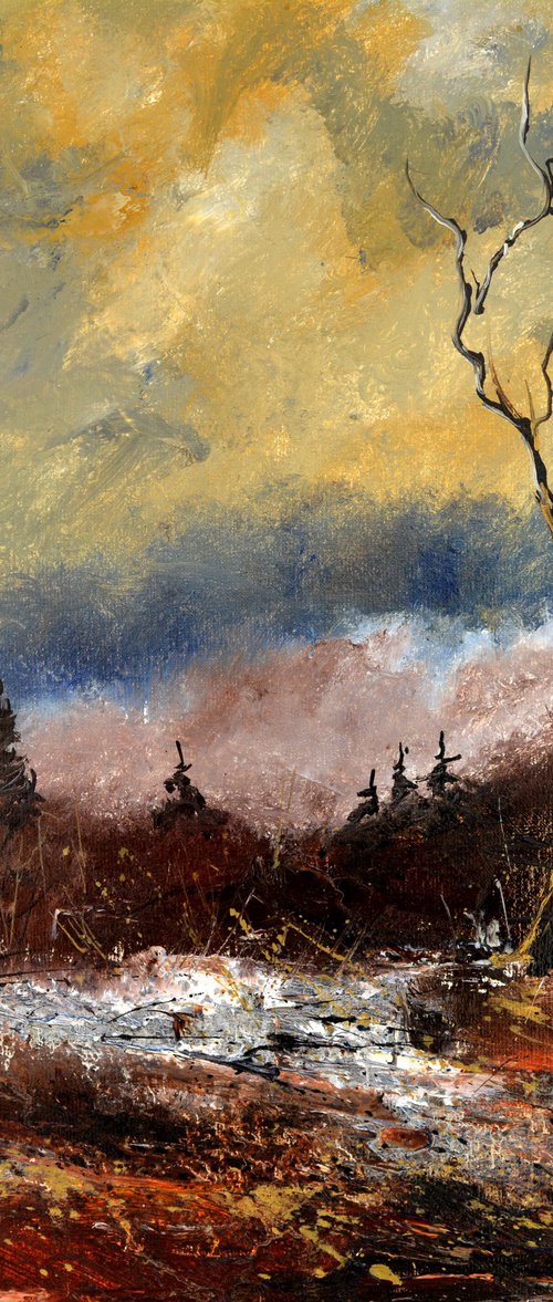 Moonshine in winter by Pol Henry Ledent