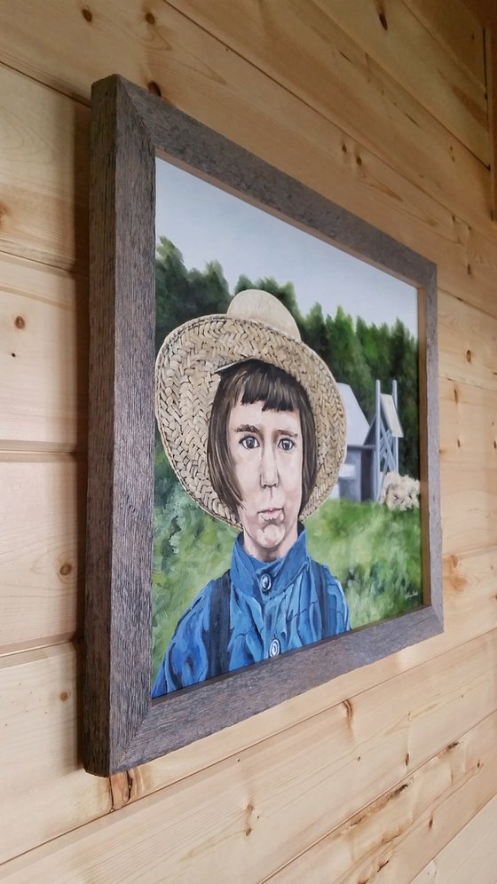 "Thatch and Cloth" - Landscape - Portrait - Amish