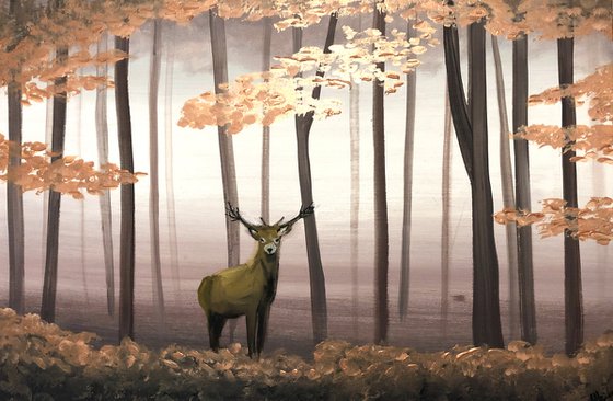 Stag In The Woods