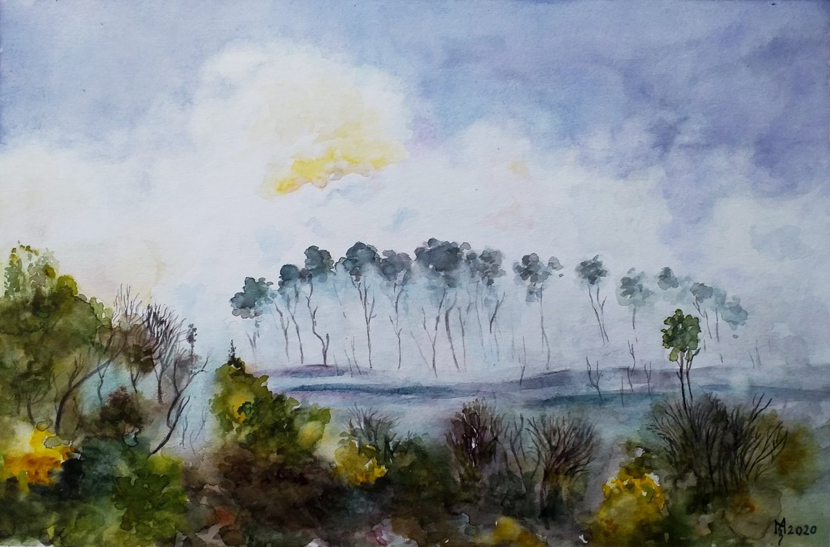 Impressionistic Watercolour , Morning By Zoran Mihajlovic Muza, 15 X 10, Artwork For Sale On Artfinder