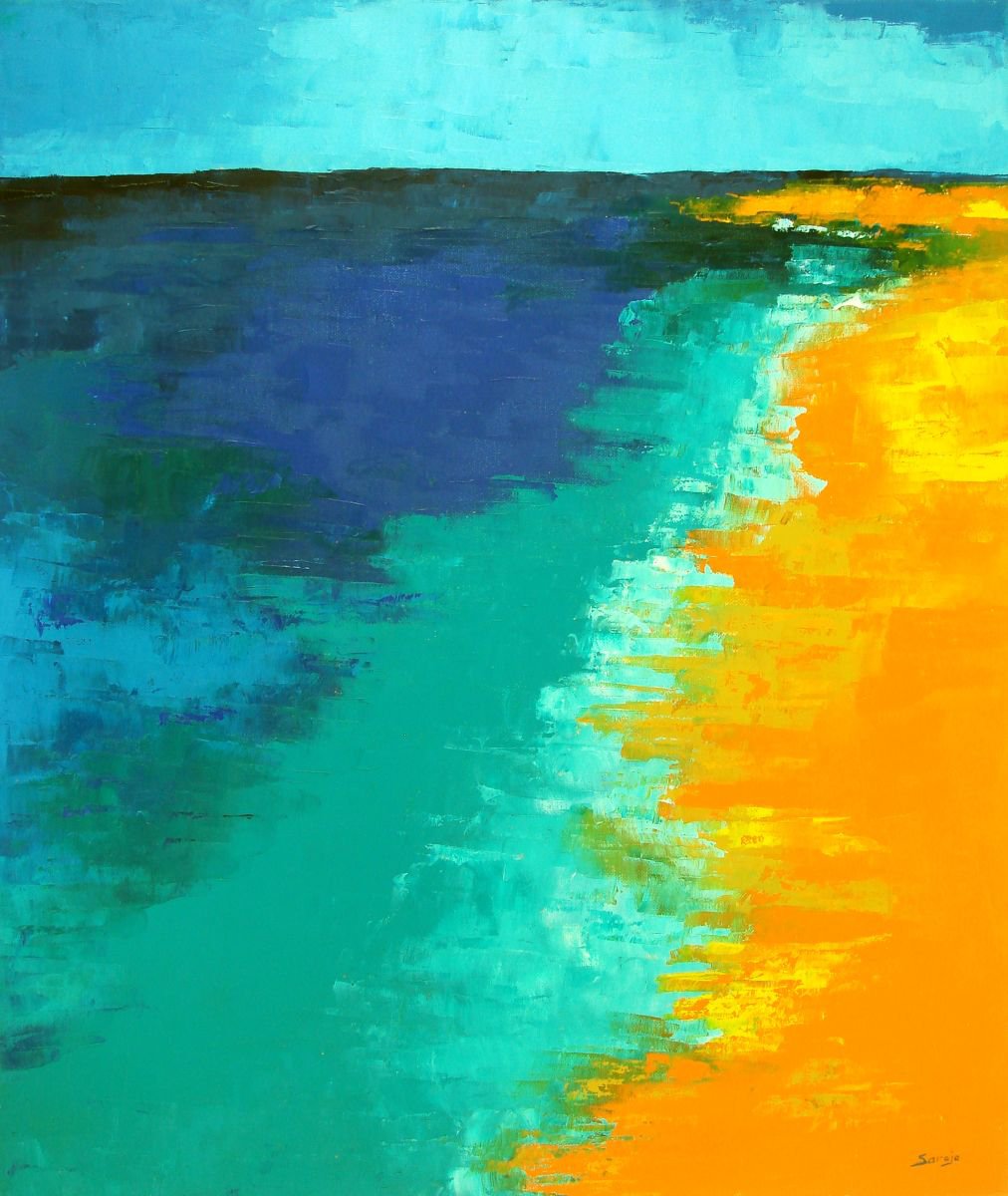 Orange Beach (ref#:1169-15F) by Saroja La Colorista