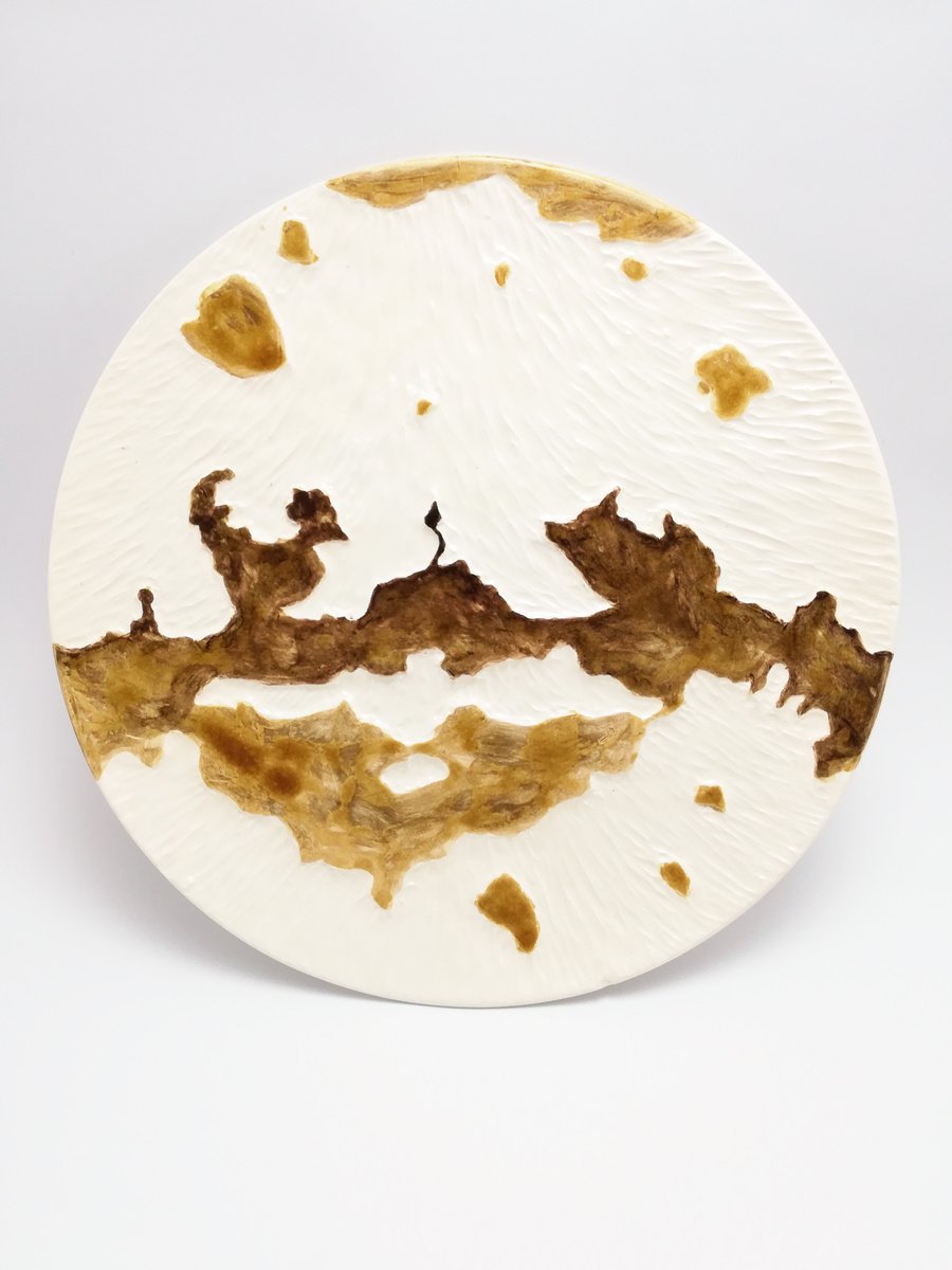 Organic Abstract Relief By Zlatina Krusteva, 10 X 10", "Enchanted", Original Artwork