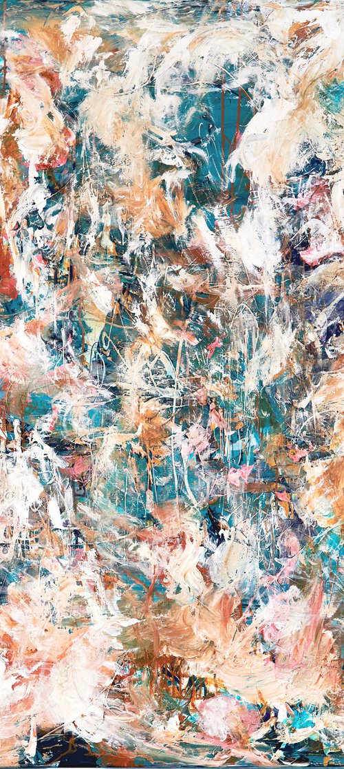 Textured Abstract - All About Love by Annette Spinks