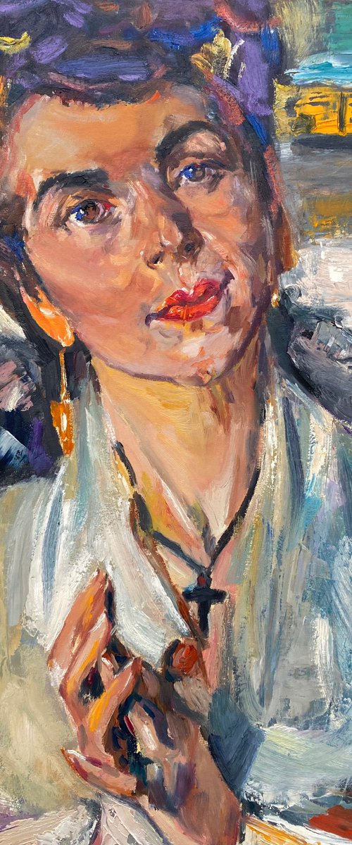 Copy of N. Fechin “Portrait of a Young Woman by Alla Semenova