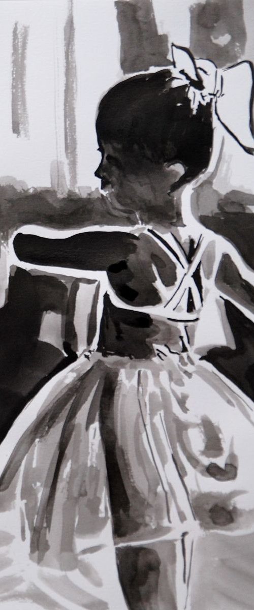 Little Ballerina / 35 x 27 cm by Alexandra Djokic